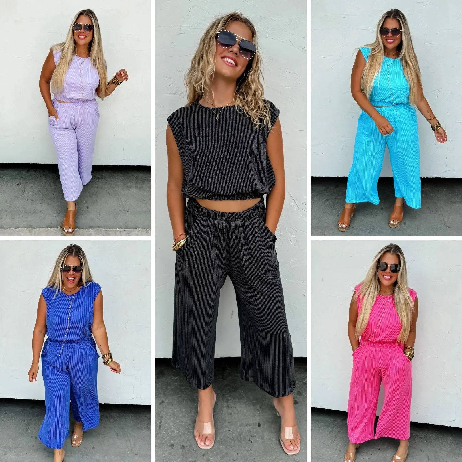 Jessica Cropped Pant Set