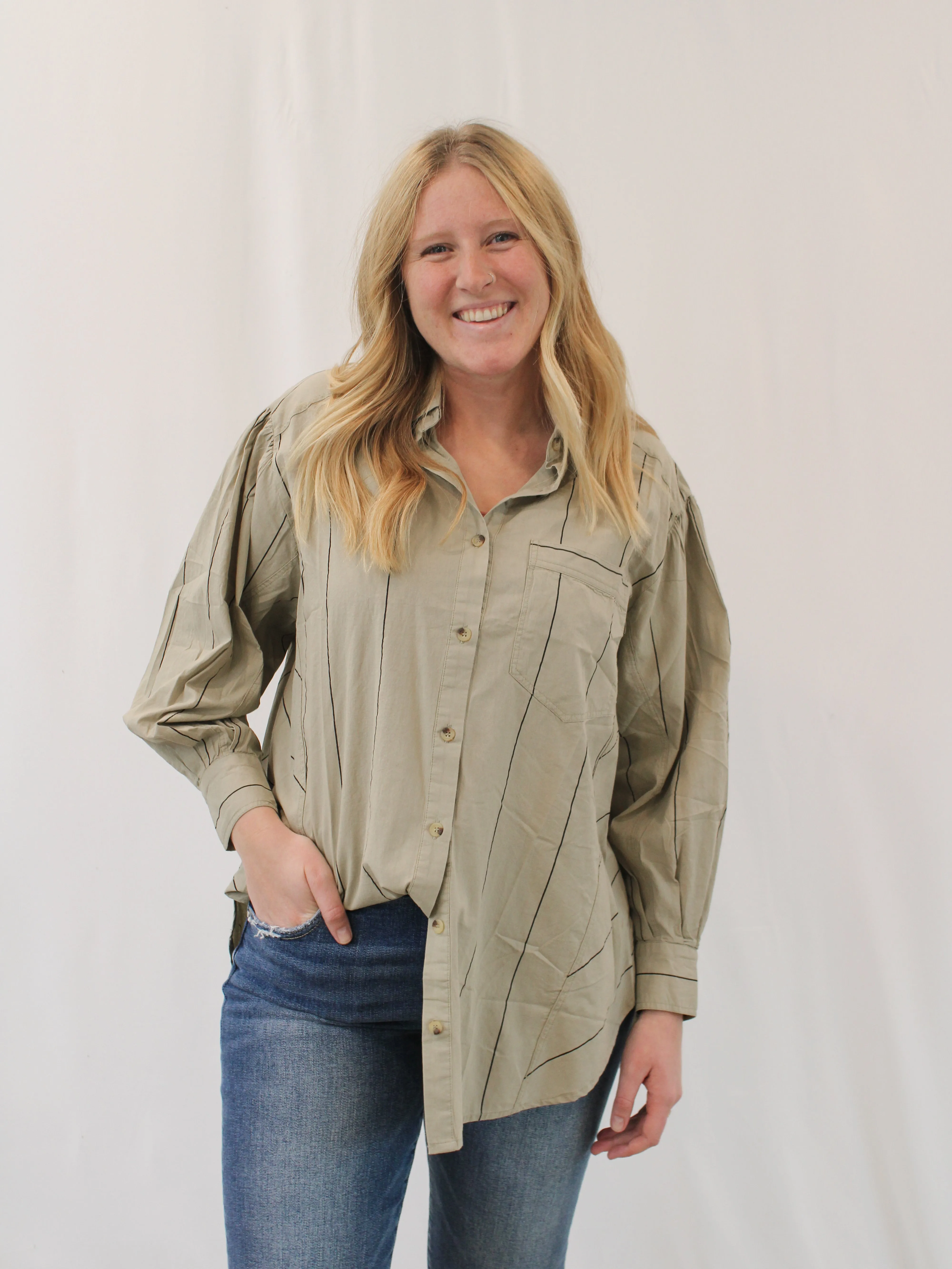 JINA OVERSIZED BUTTON DOWN