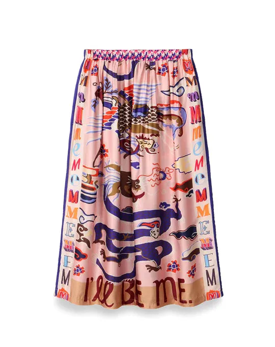 Joy Midi Skirt - Dragon