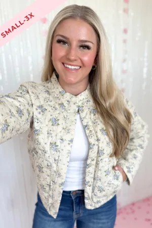 Judson Quilted Floral Button Down Jacket *FINAL SALE*