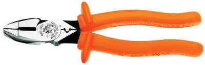 Klein Tools Insulated High-Leverage NE-Type Side Cutter Pliers, 9 1/4 in Length, D213-9NE-CR-INS