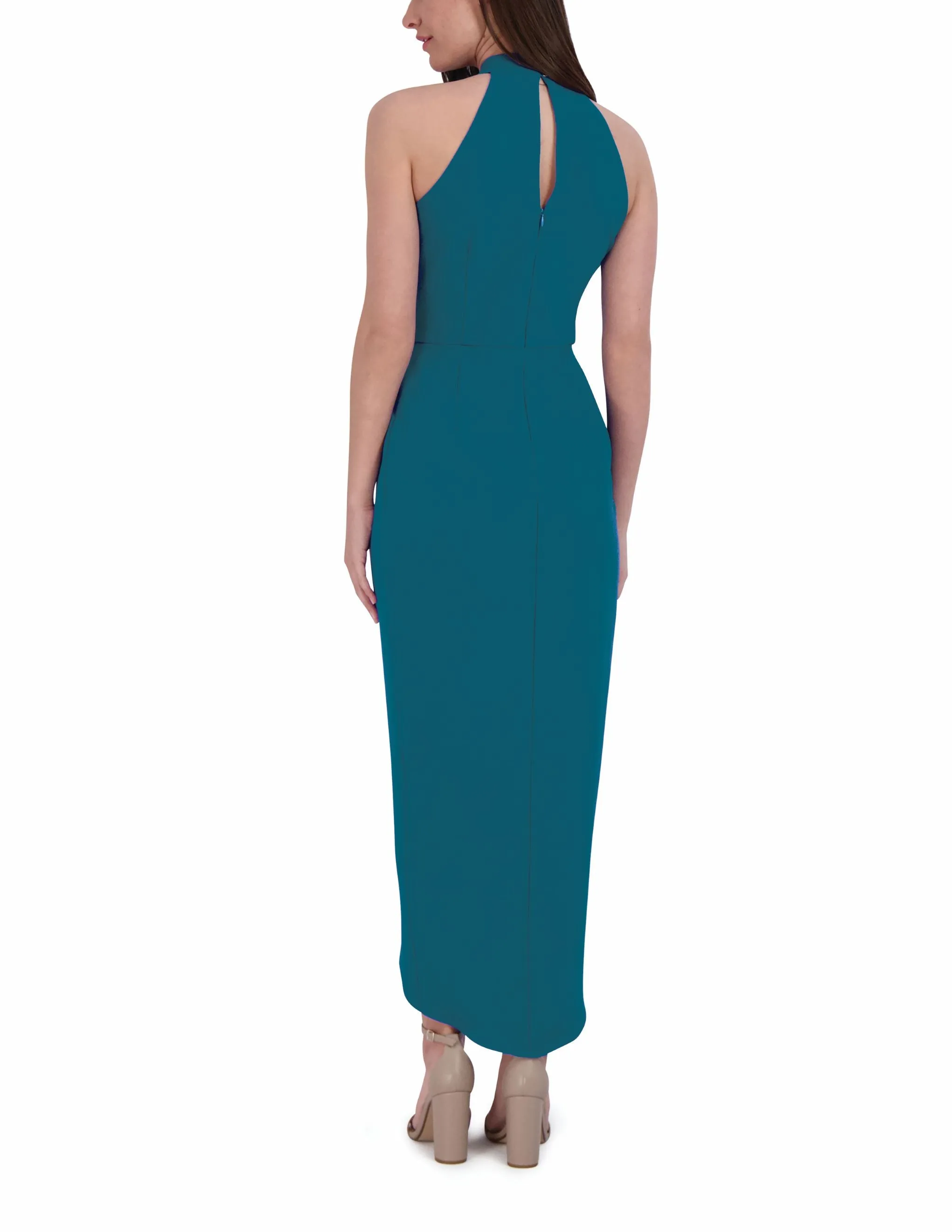 Knot Neck Tulip Hem Dress