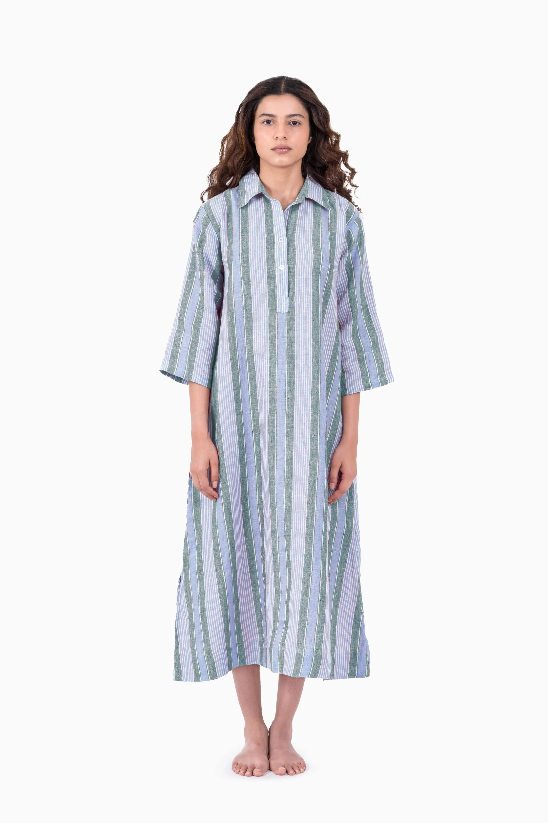 Linen Vesper Dress Vern Red