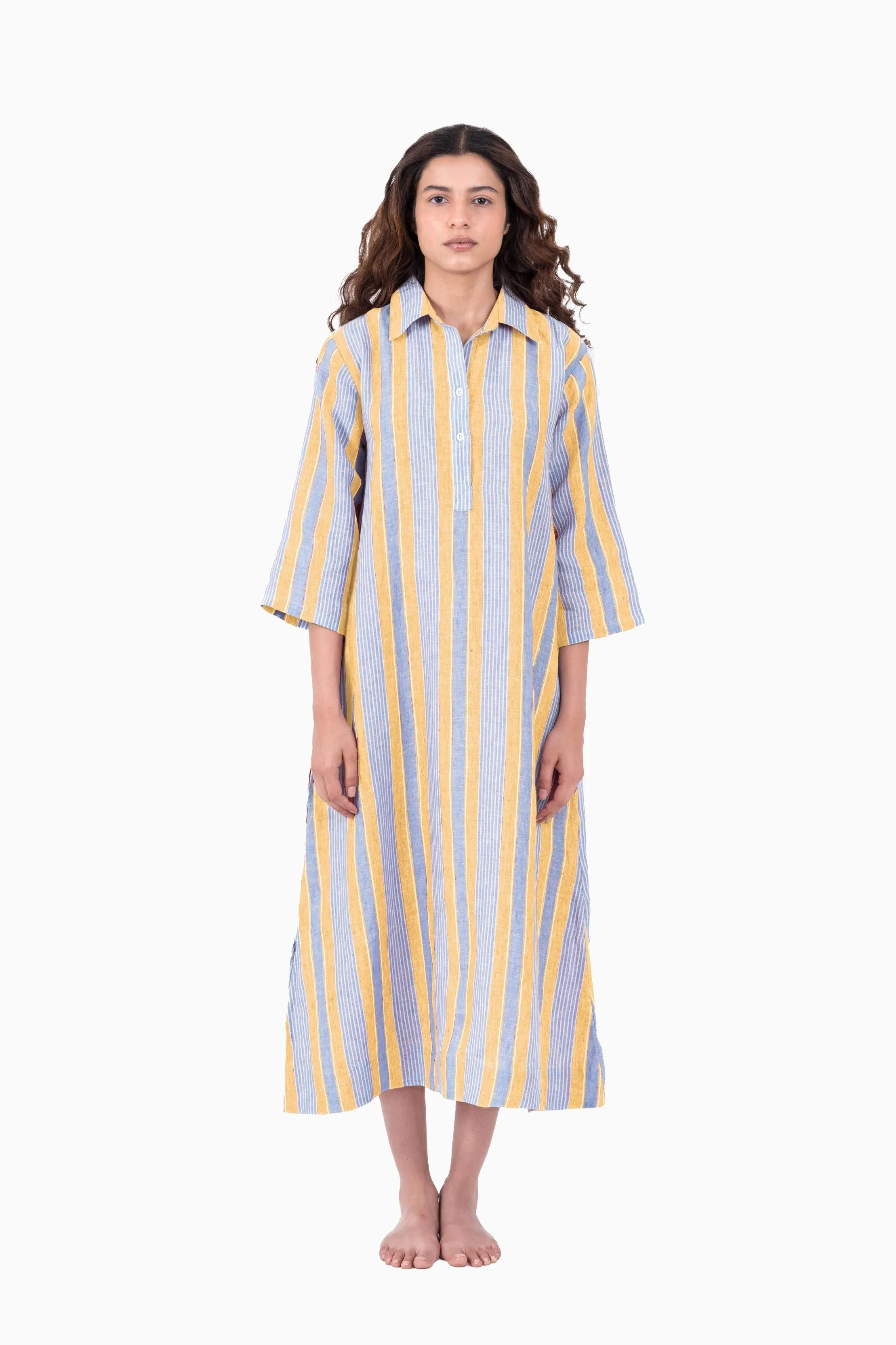 Linen Vesper Dress Vern Red