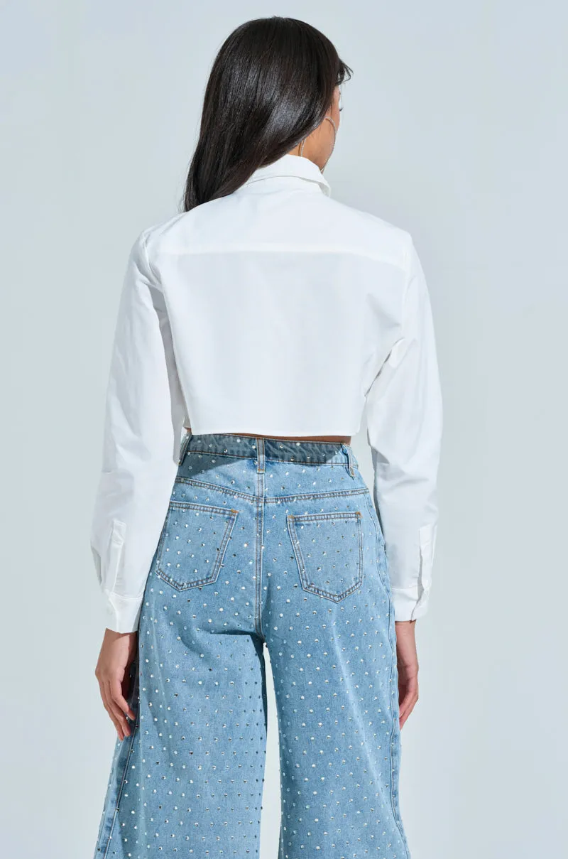 LIPS BUTTON DOWN TOP