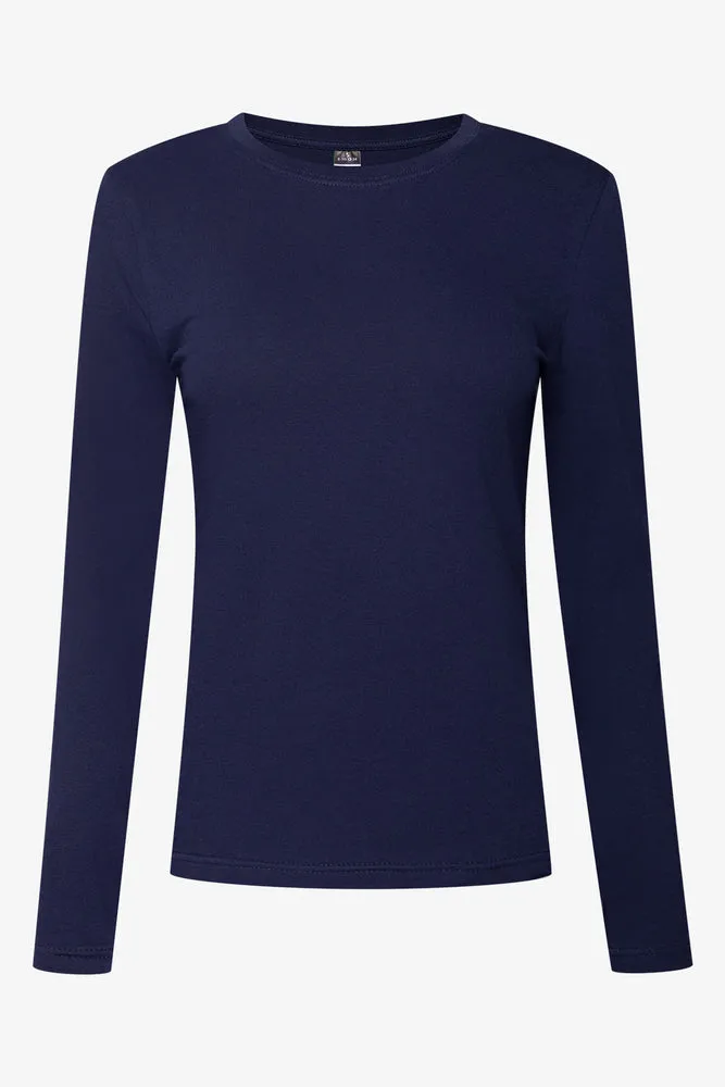 Long Sleeve Crew Neck T-Shirt Navy