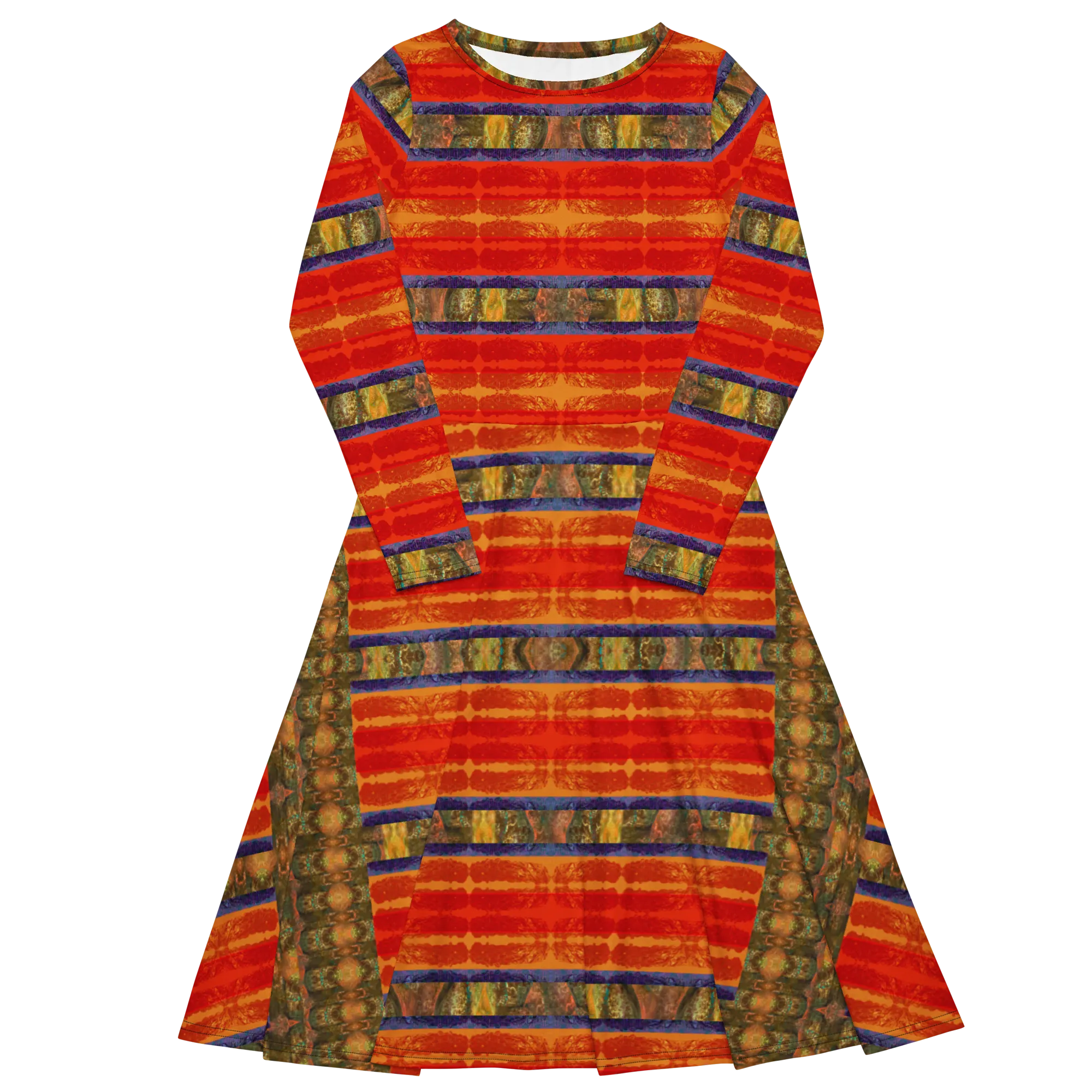 Long Sleeve Midi Dress (Her/Muliebris)(Rind#6 Rind Link) RJSTH@Fabric#6 RJSTHS2022 RJS
