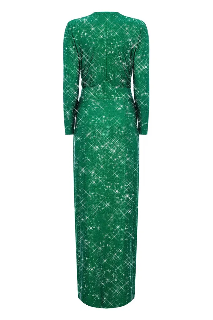 Long wrap dress.   Maison D'Angel Ann