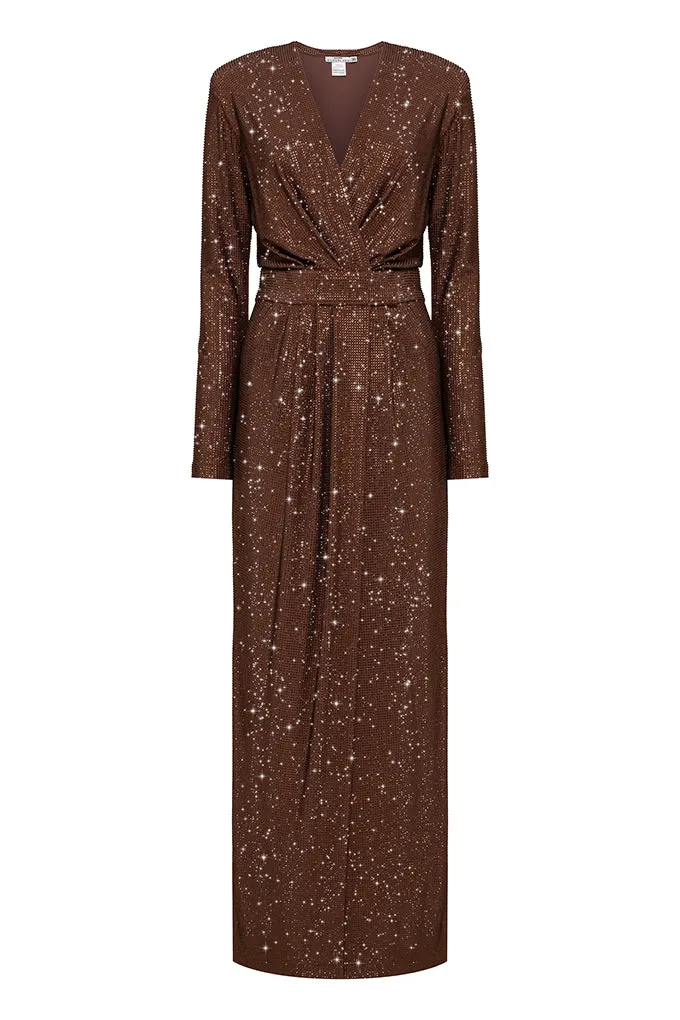 Long wrap dress.   Maison D'Angel Ann