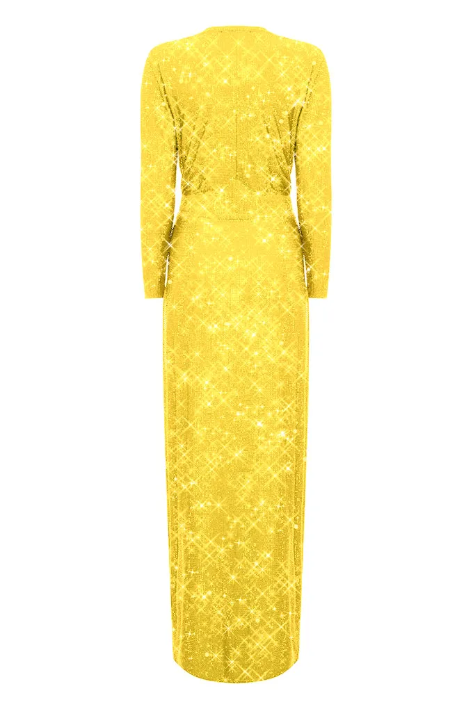 Long wrap dress.   Maison D'Angel Ann