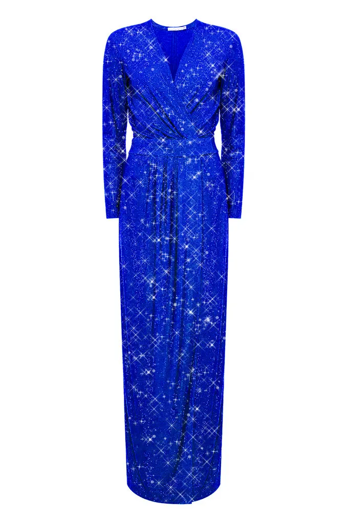 Long wrap dress.   Maison D'Angel Ann