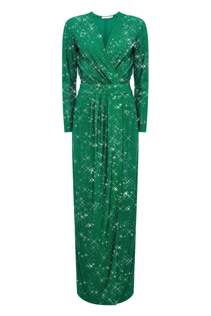 Long wrap dress.   Maison D'Angel Ann