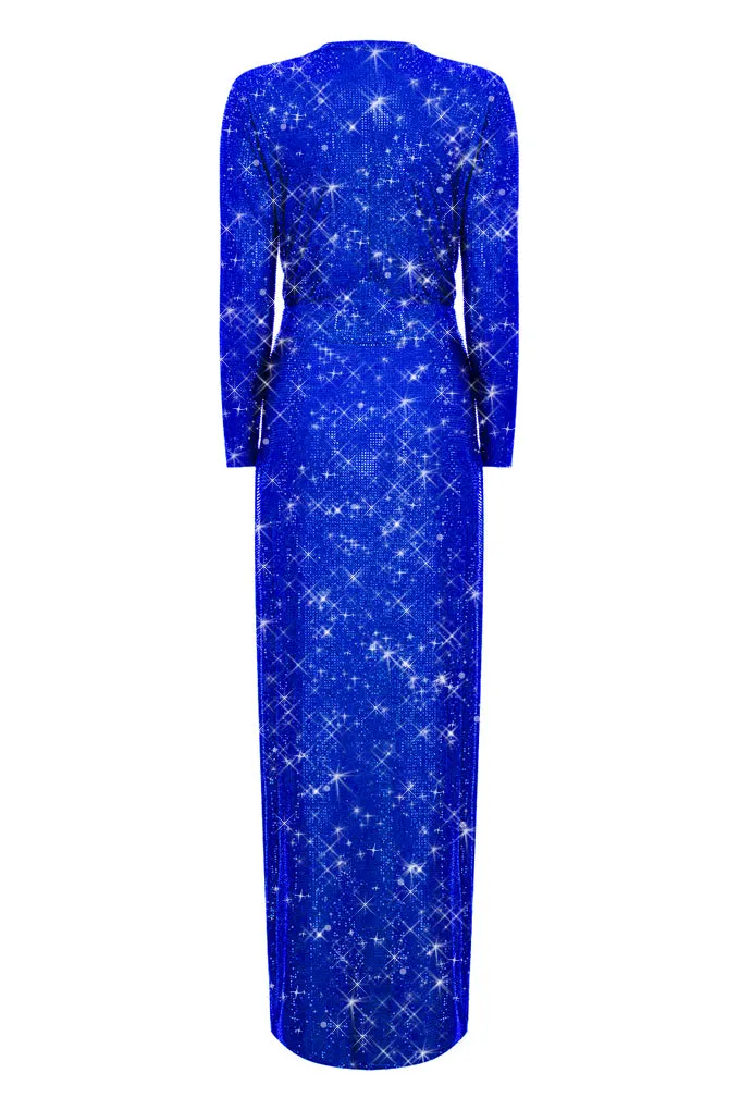 Long wrap dress.   Maison D'Angel Ann