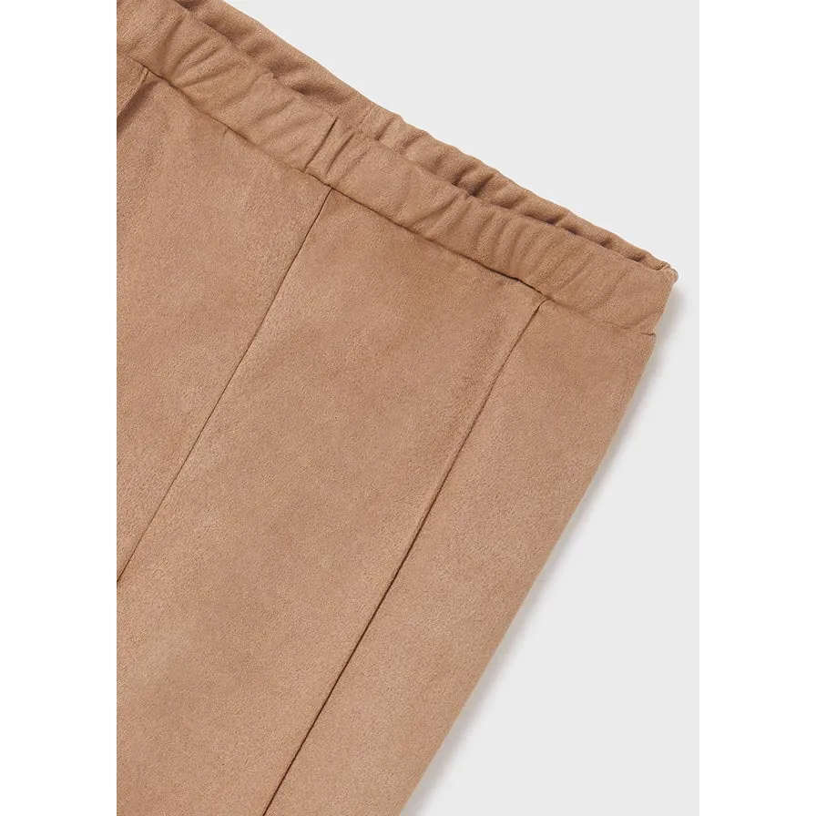 Mayoral Faux Suede Leggings - Cocoa