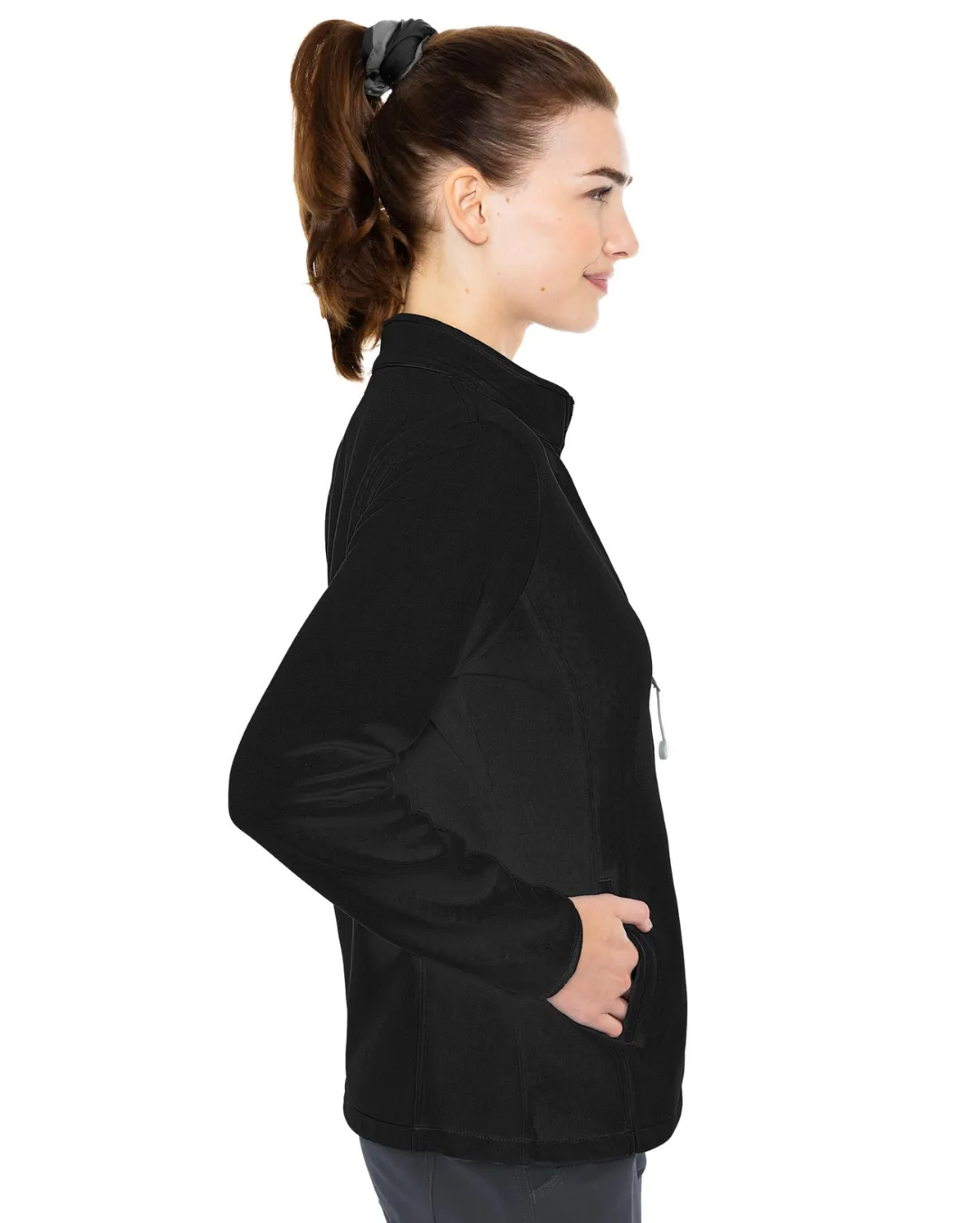 Medcouture Women's Scrub Jacket- 8684 Black