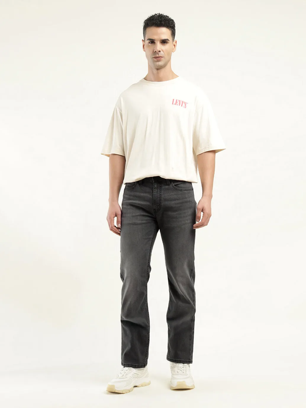 Men's 513 Black Slim Fit Mid Rise Jeans