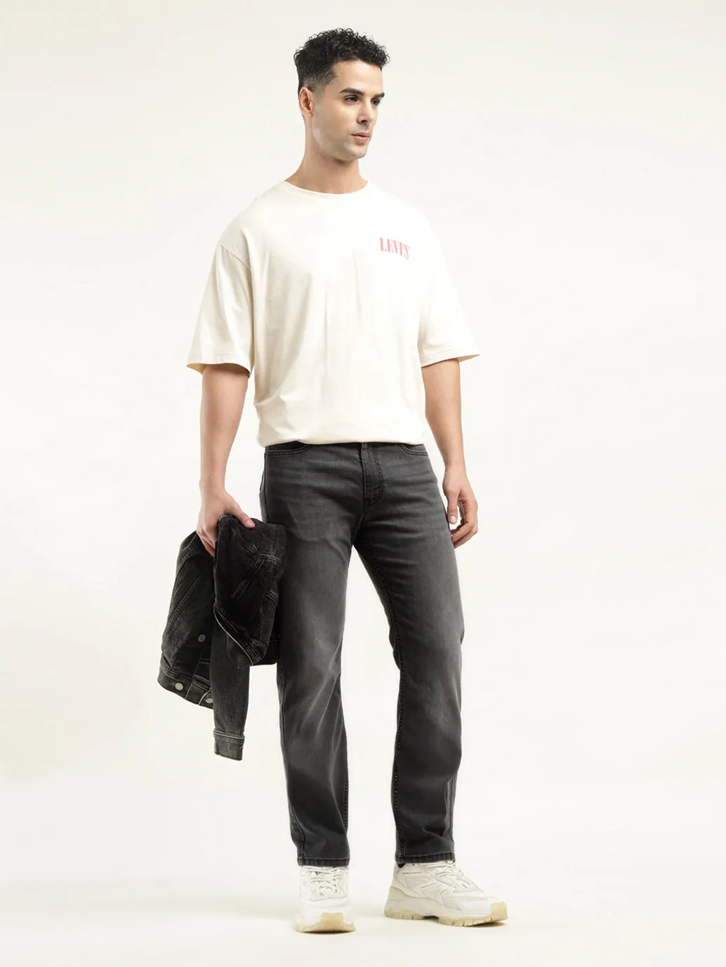 Men's 513 Black Slim Fit Mid Rise Jeans