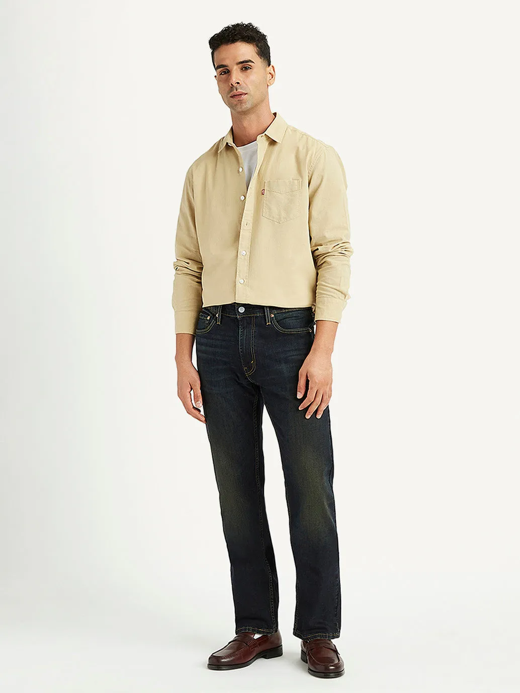 Men's 513 Black Slim Fit Mid Rise Jeans
