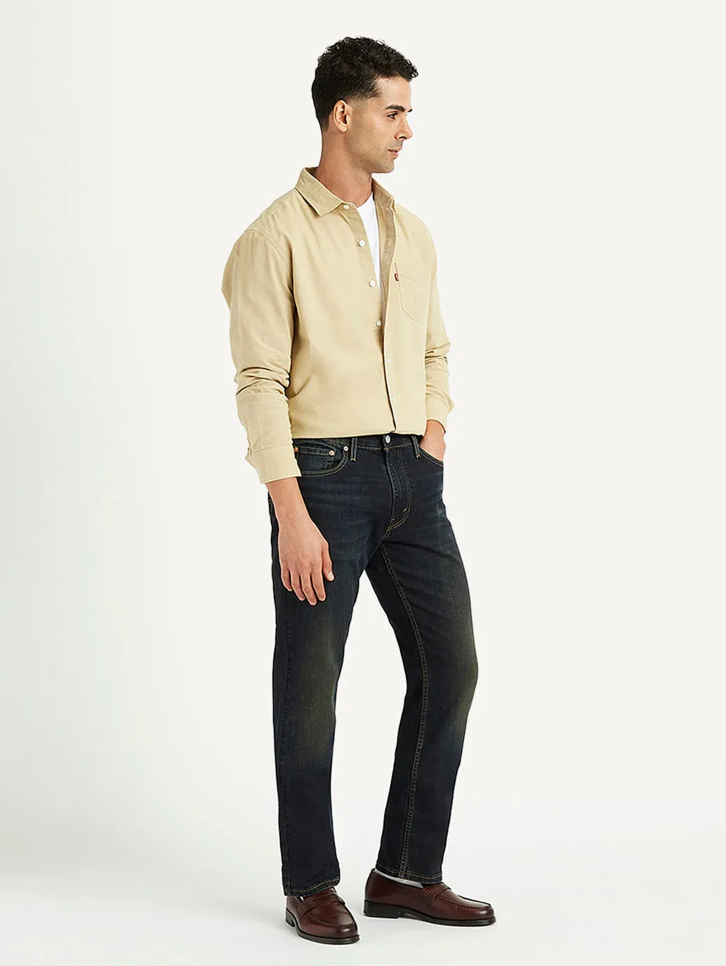 Men's 513 Black Slim Fit Mid Rise Jeans