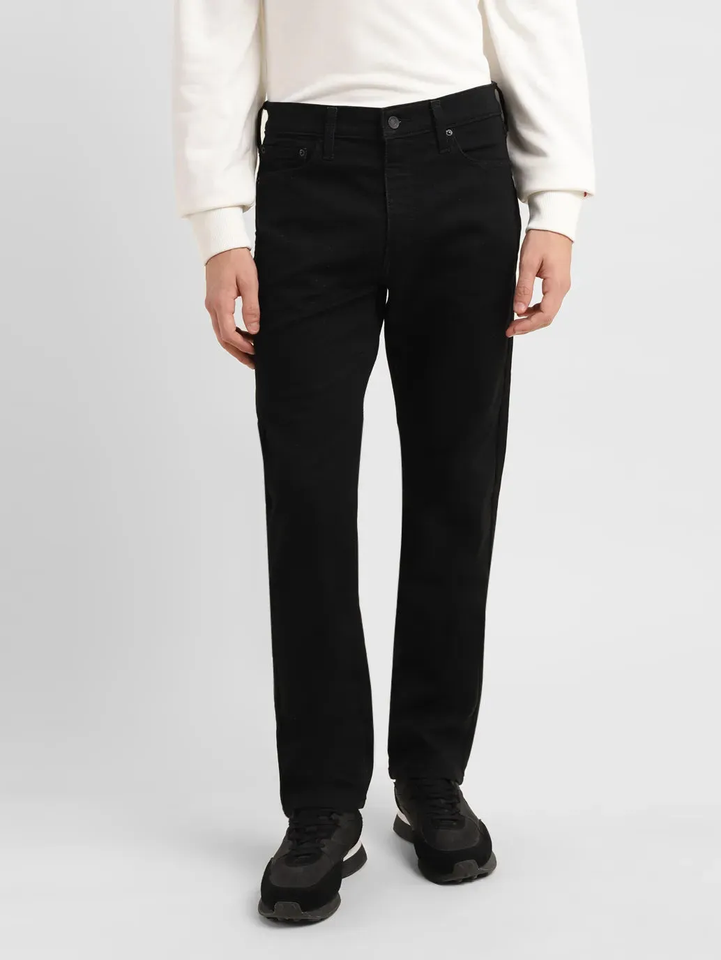 Men's 513 Black Slim Fit Mid Rise Jeans