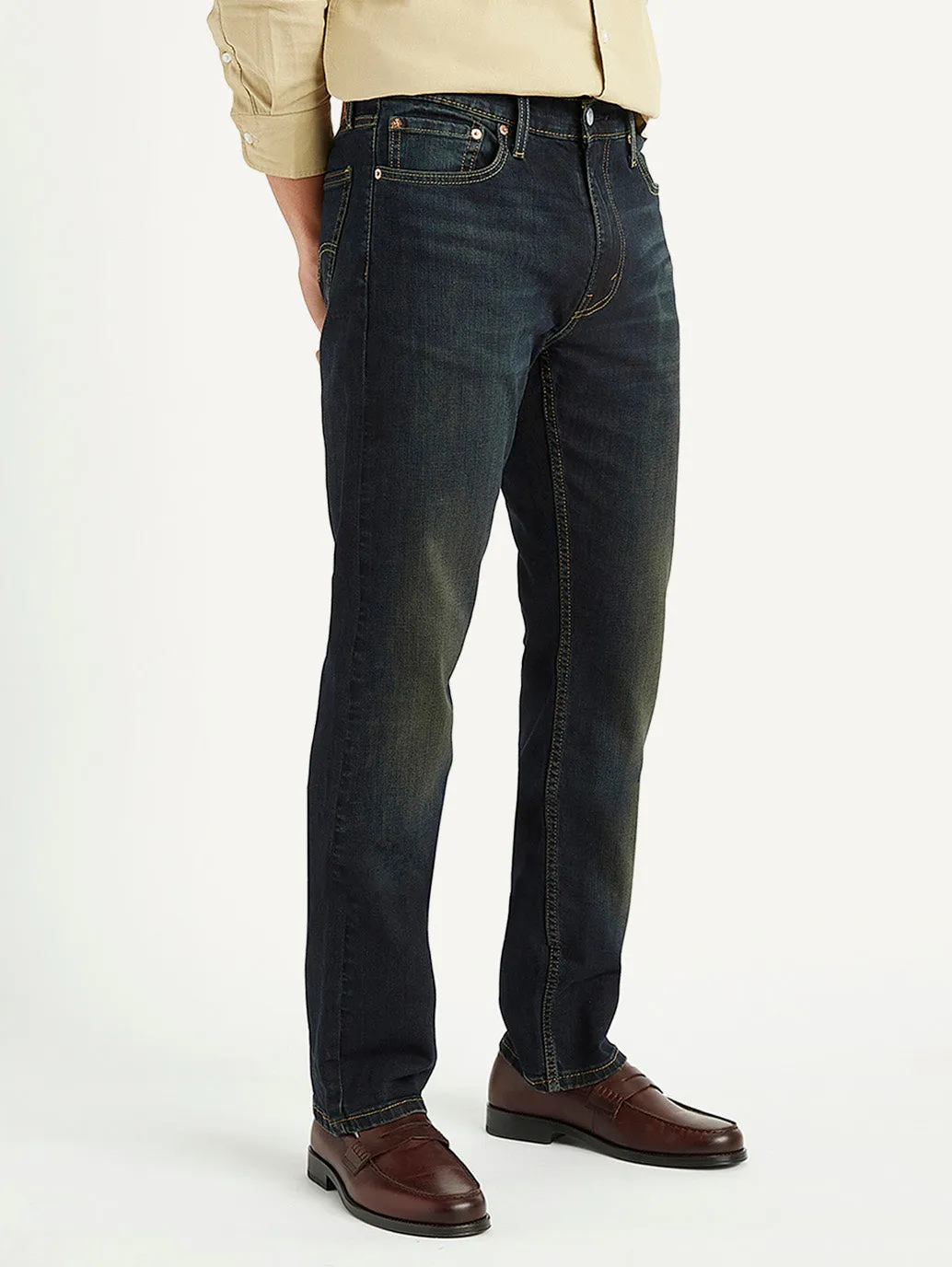Men's 513 Black Slim Fit Mid Rise Jeans