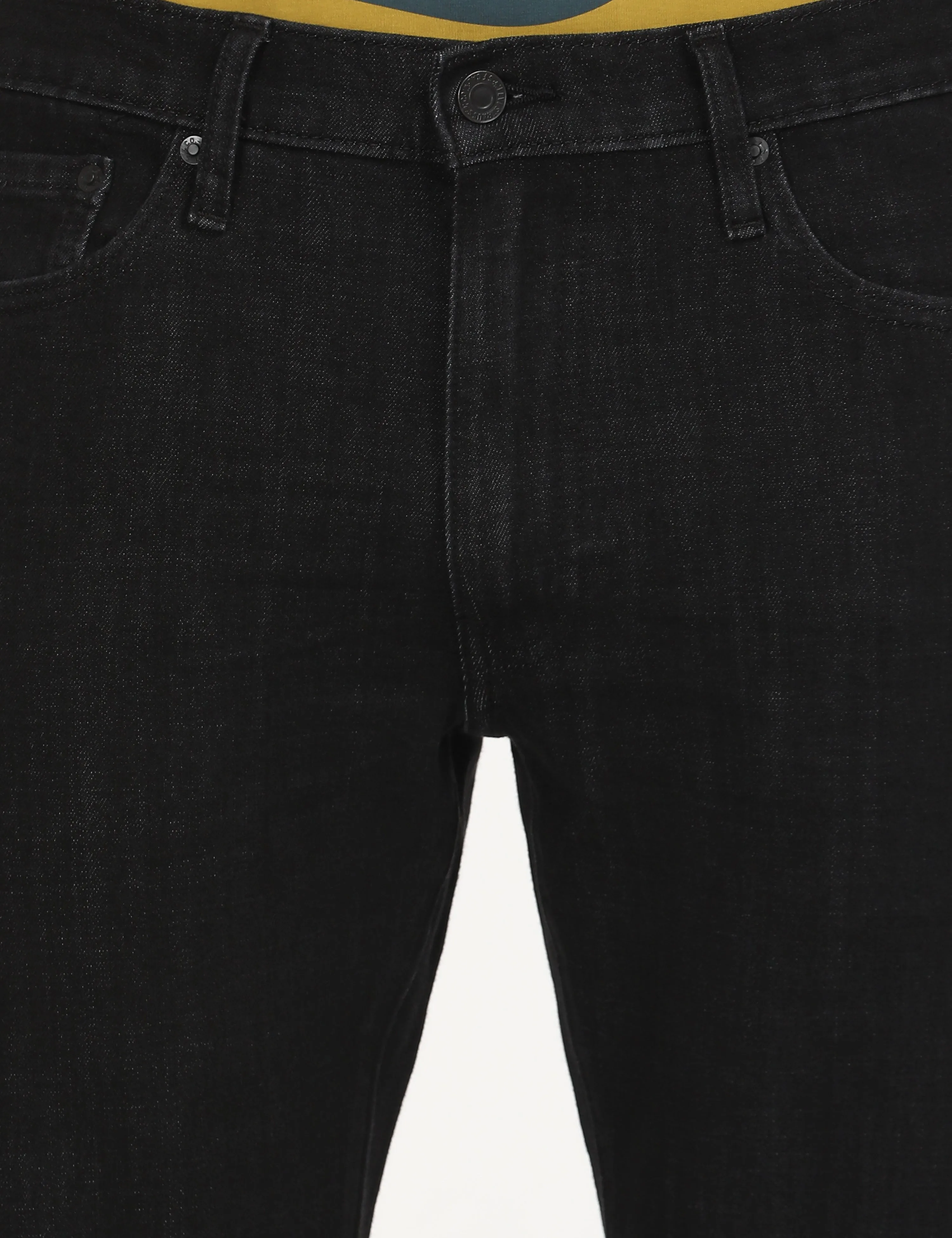 Men's 513 Black Slim Straight Fit Mid Rise Jeans