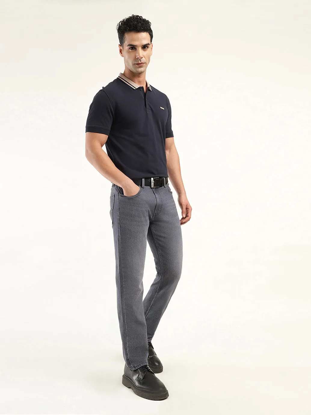 Men's 513 Black Slim Straight Fit Mid Rise Jeans