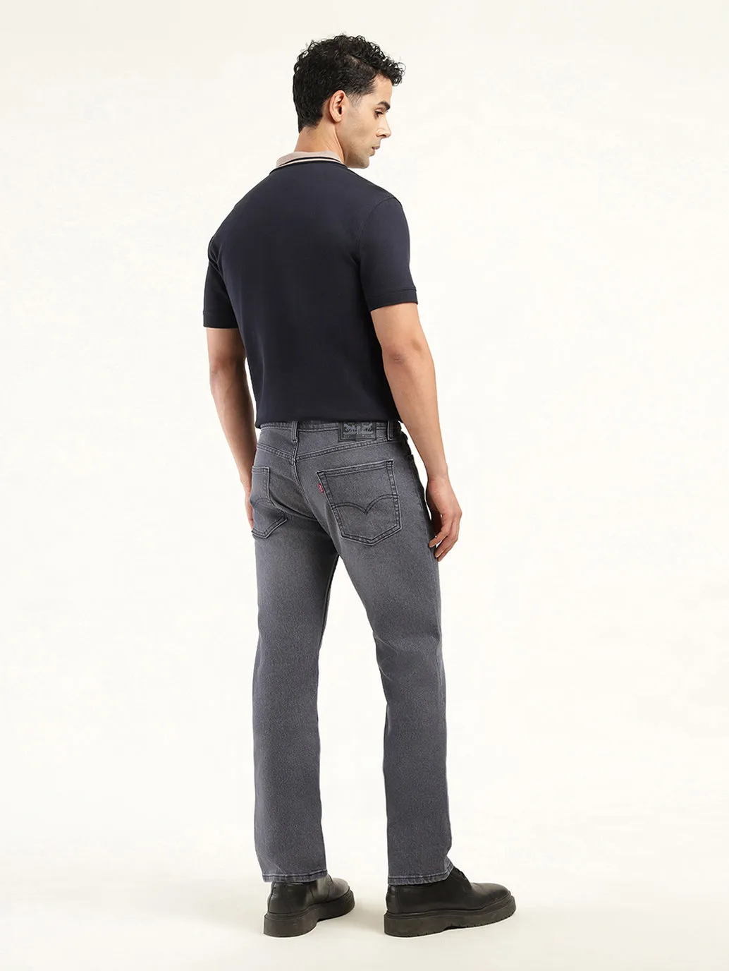 Men's 513 Black Slim Straight Fit Mid Rise Jeans