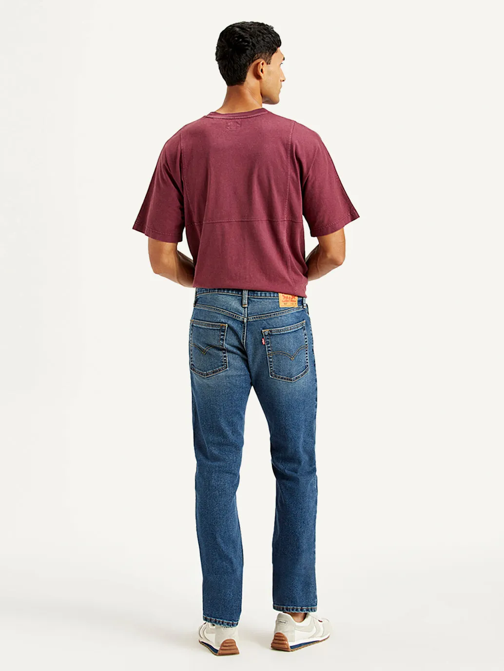 Men's 513 Blue Slim Fit Mid Rise Jeans