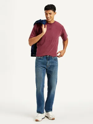 Men's 513 Blue Slim Fit Mid Rise Jeans