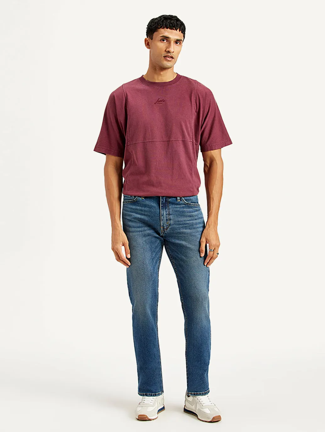 Men's 513 Blue Slim Fit Mid Rise Jeans