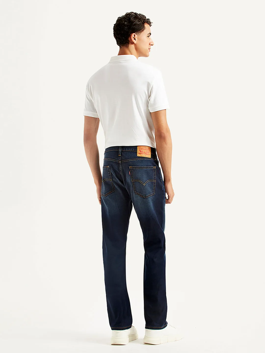 Men's 513 Blue Slim Fit Mid Rise Jeans