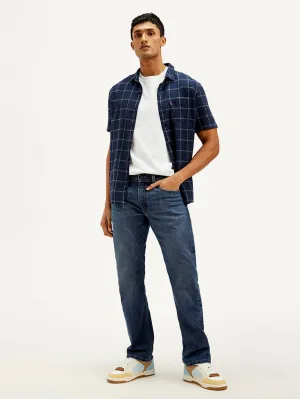 Men's 513 Blue Slim Fit Mid Rise Jeans