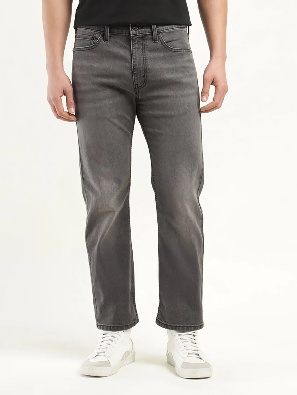 Men's 513 Charcoal Grey Slim Fit Mid Rise Jeans
