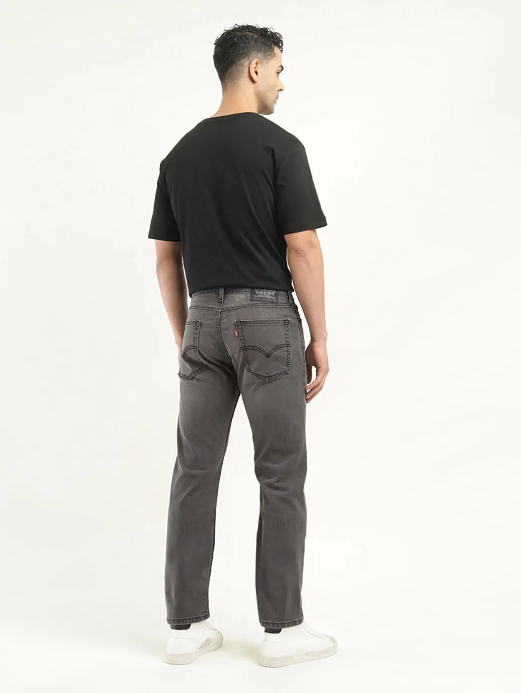 Men's 513 Charcoal Grey Slim Fit Mid Rise Jeans