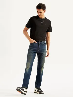 Men's 513 Dark Blue Slim Fit Mid Rise Jeans