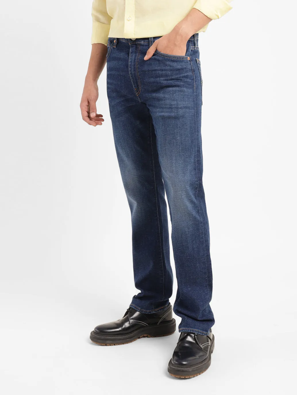 Men's 513 Dark Indigo Slim Fit Mid Rise Jeans