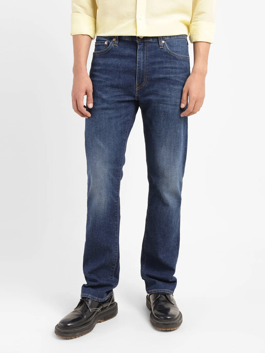 Men's 513 Dark Indigo Slim Fit Mid Rise Jeans