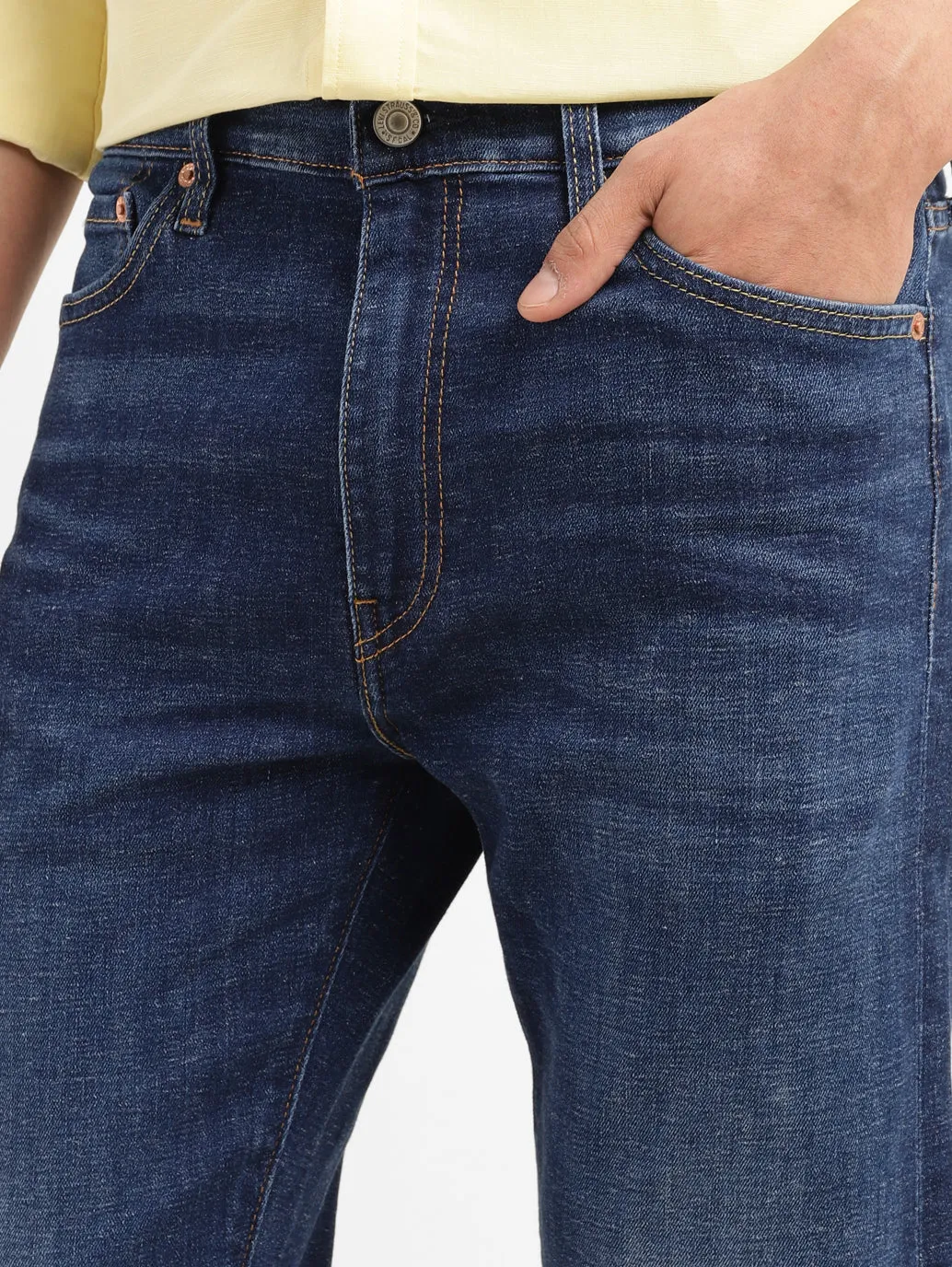 Men's 513 Dark Indigo Slim Fit Mid Rise Jeans