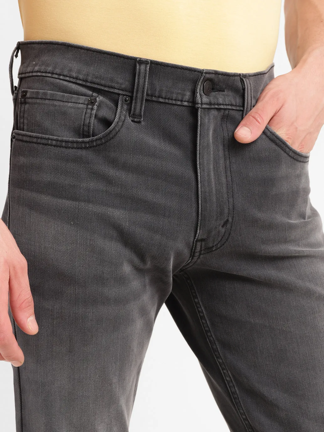 Men's 513 Grey Slim Fit Mid Rise Jeans
