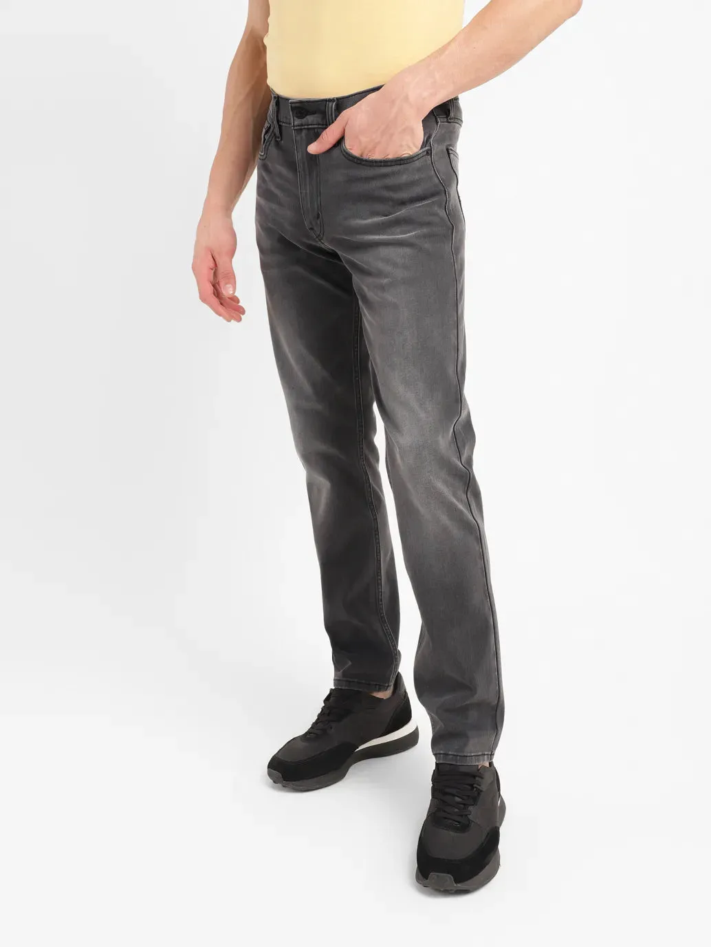 Men's 513 Grey Slim Fit Mid Rise Jeans