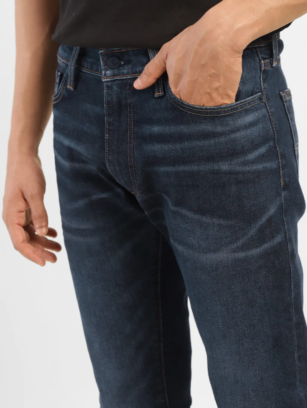 Men's 513 Indigo Slim Fit Mid Rise Jeans