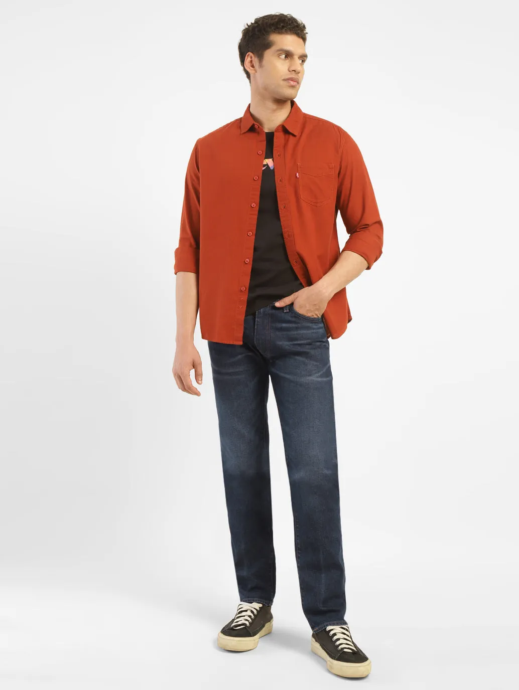 Men's 513 Indigo Slim Fit Mid Rise Jeans