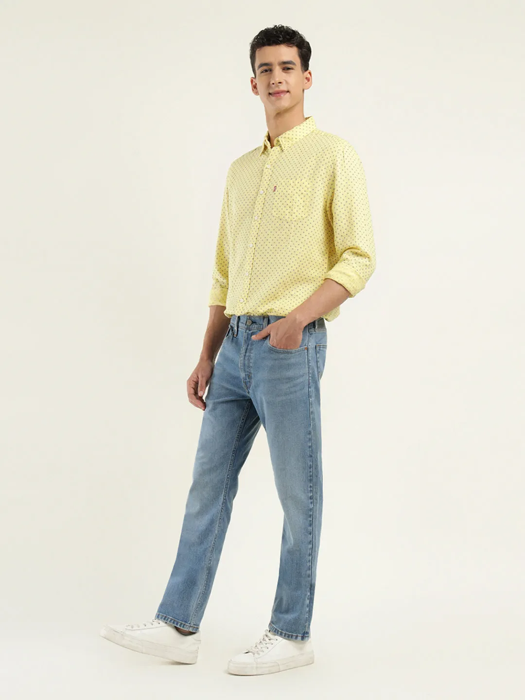 Men's 513 Indigo Slim Fit Mid Rise Jeans
