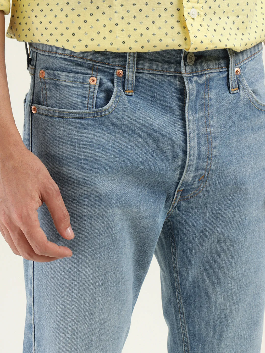 Men's 513 Indigo Slim Fit Mid Rise Jeans