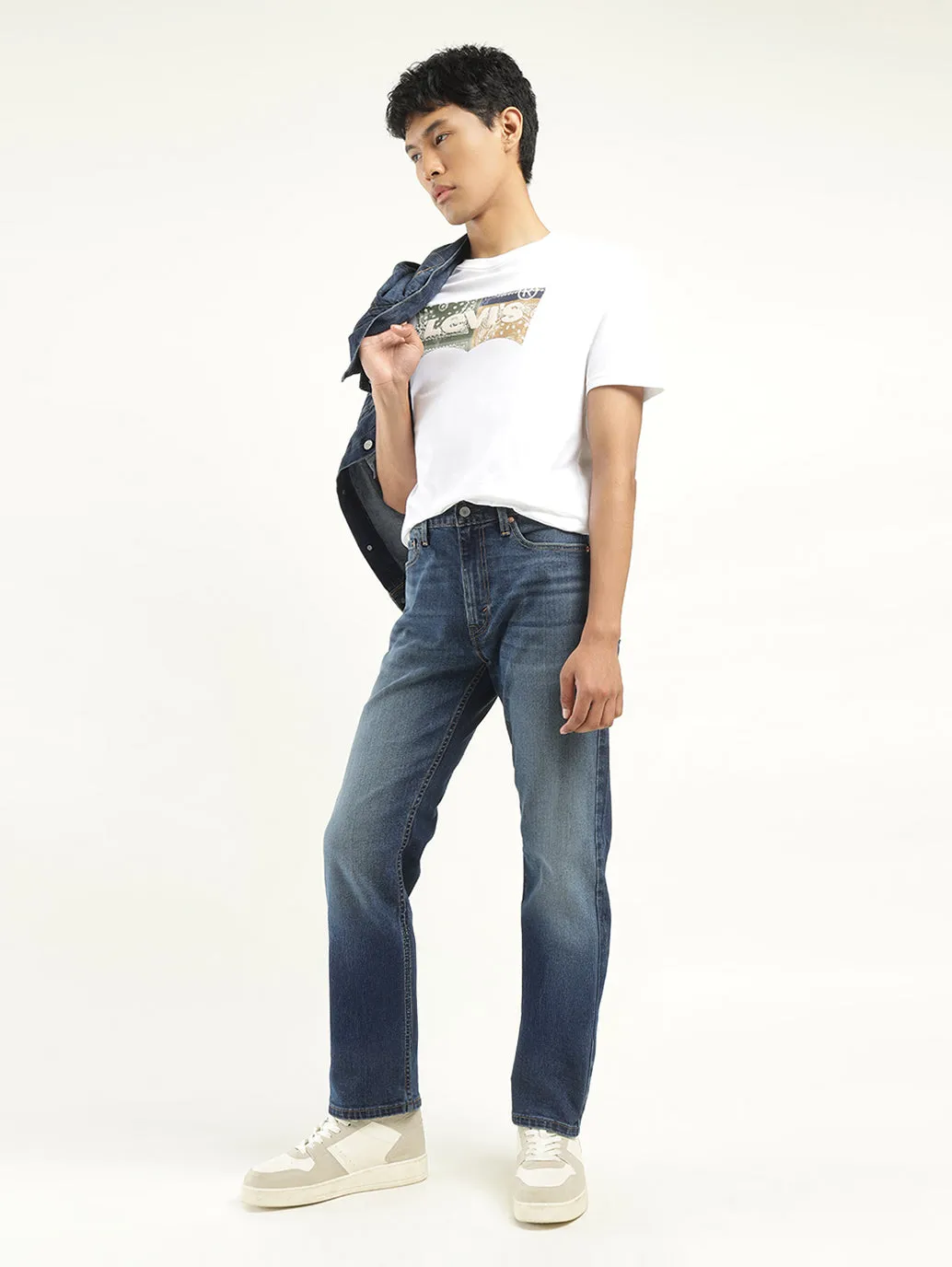 Men's 513 Indigo Slim Fit Mid Rise Jeans