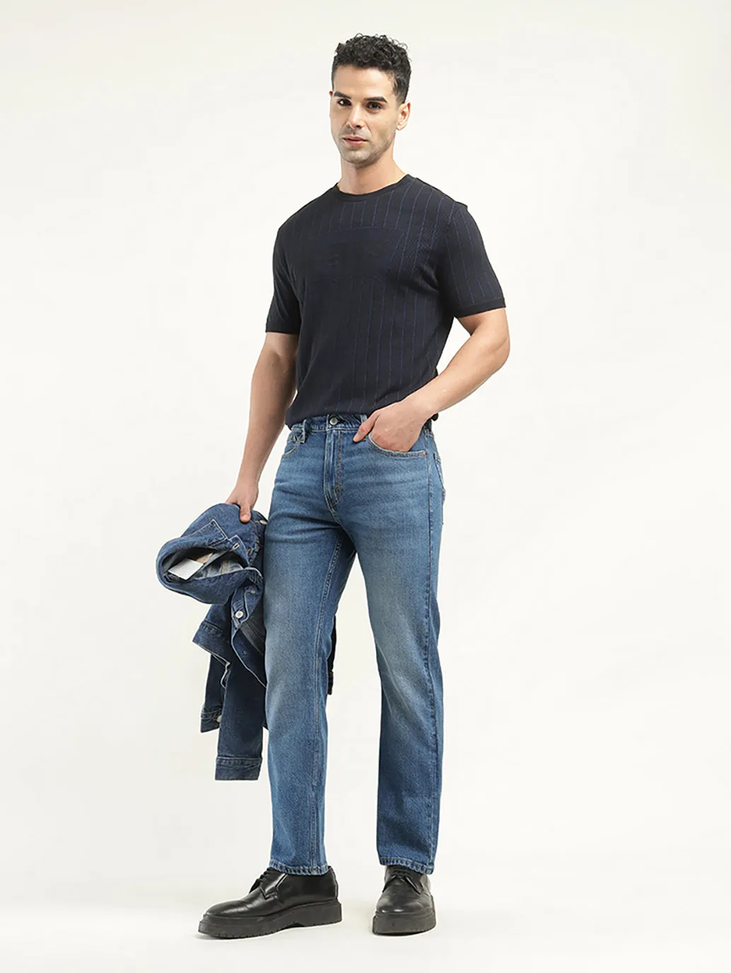 Men's 513 Indigo Slim Fit Mid Rise Jeans