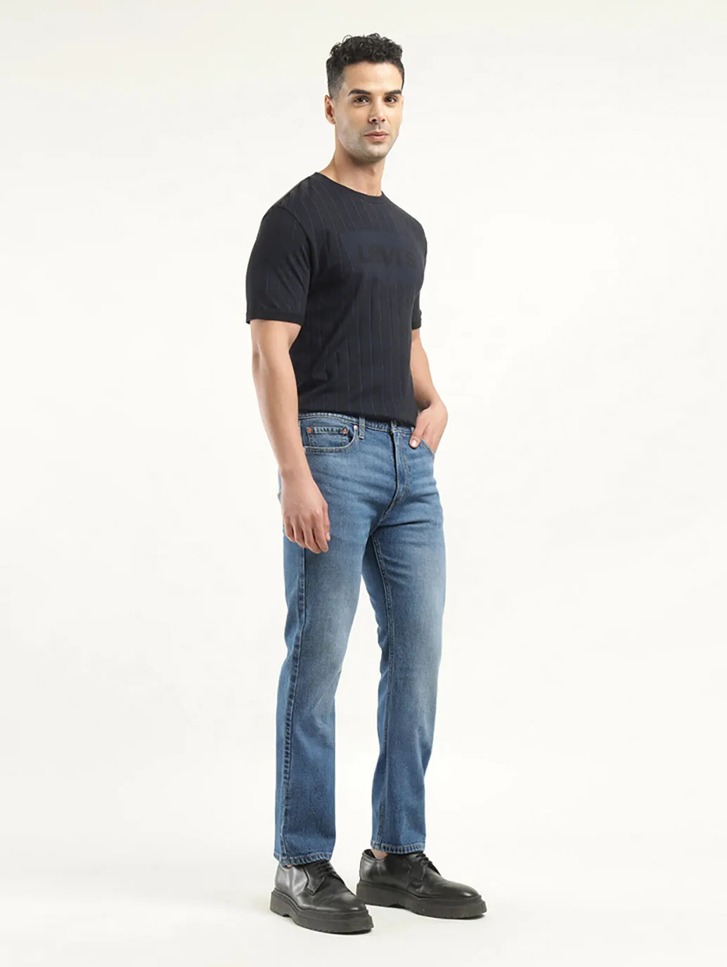 Men's 513 Indigo Slim Fit Mid Rise Jeans