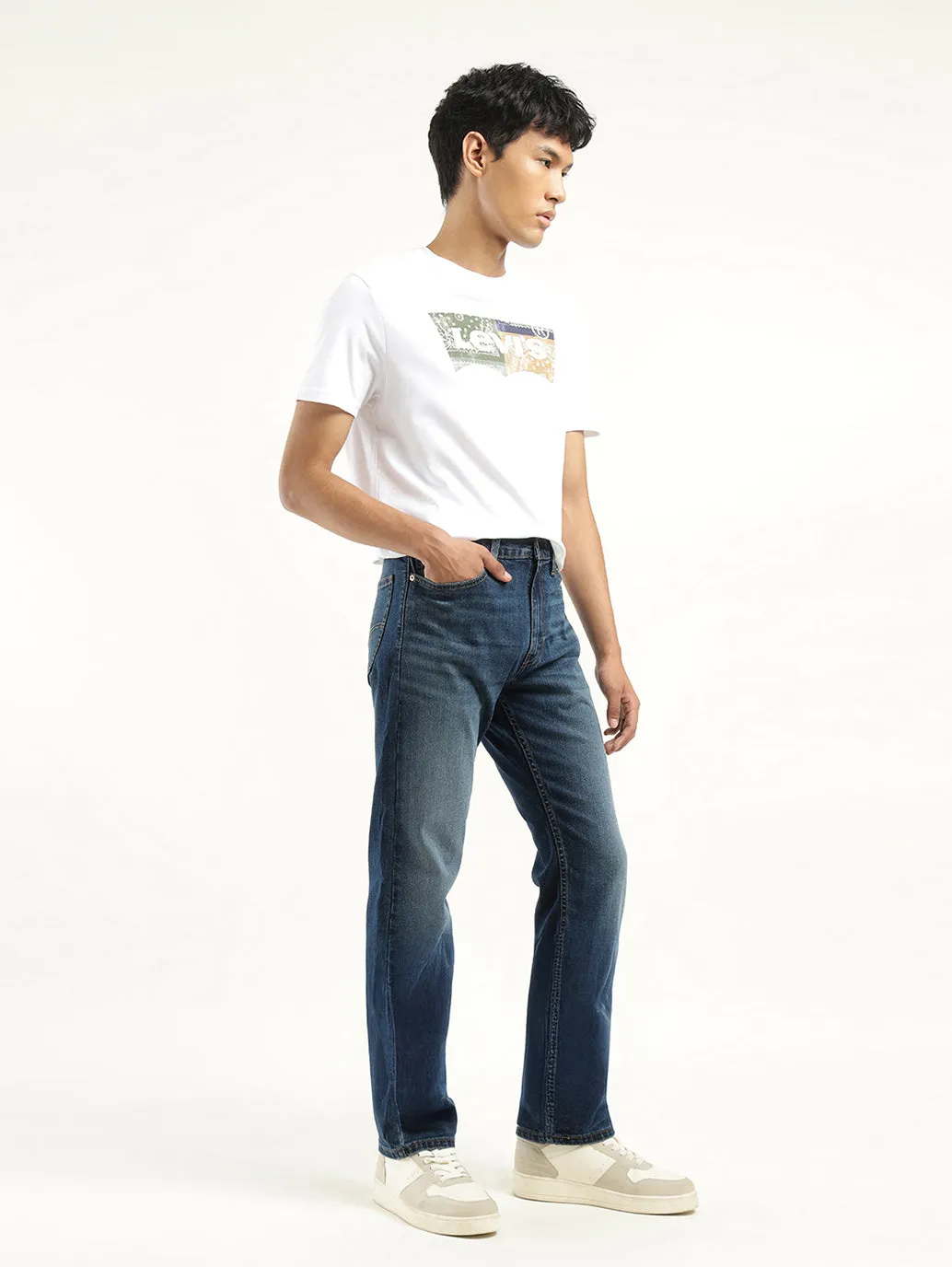 Men's 513 Indigo Slim Fit Mid Rise Jeans