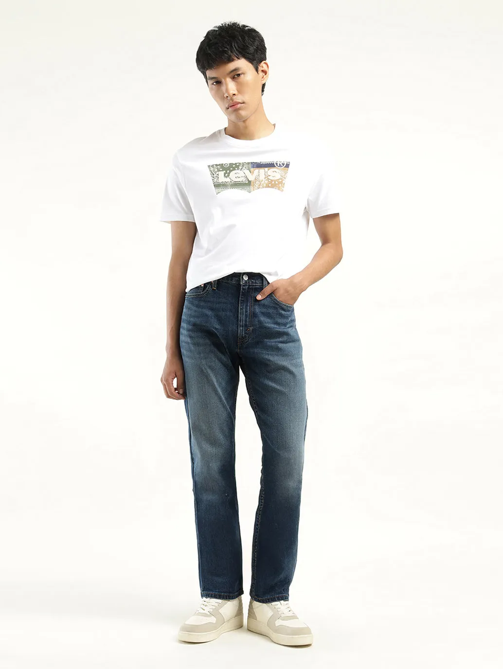 Men's 513 Indigo Slim Fit Mid Rise Jeans